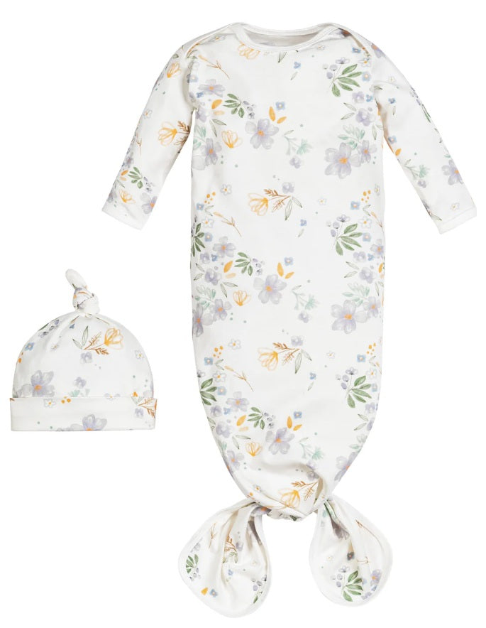 Knotted Gown and Beanie - Modern Daisy