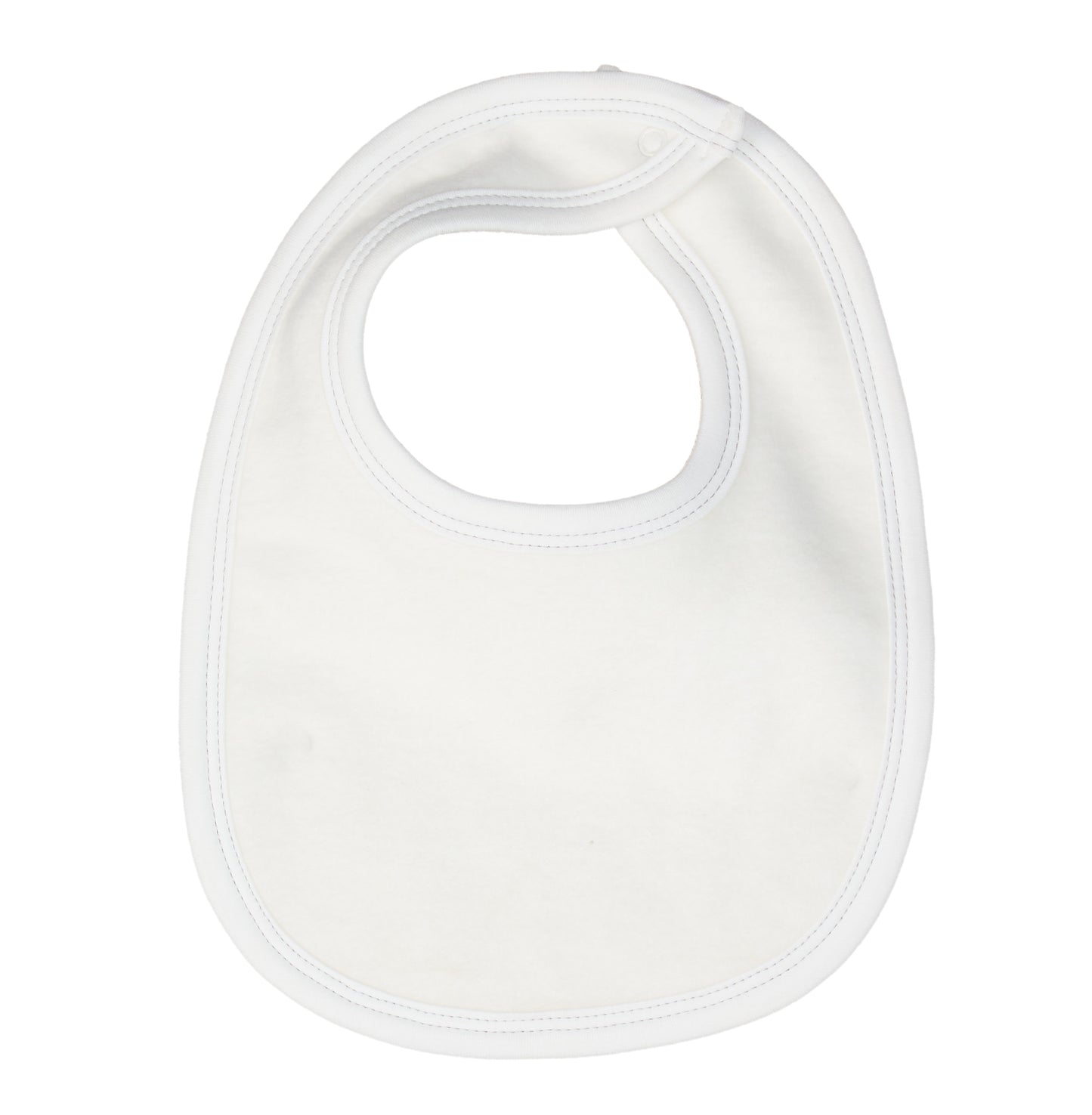 Brushed Cotton Drooling Bib - Off White