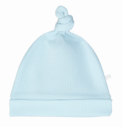 Knotted Gown and Beanie - Pearl Blue