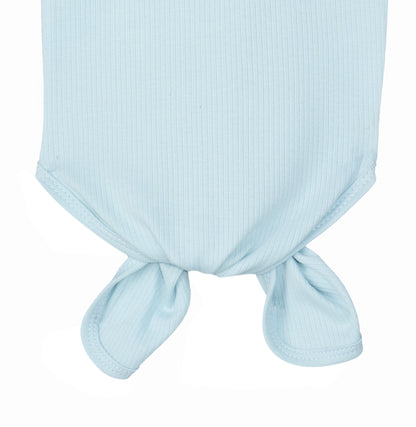 Knotted Gown and Beanie - Pearl Blue