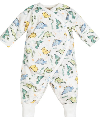 Side Snap Kimono - Dino Print
