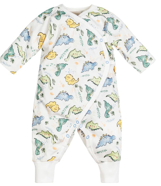 Side Snap Kimono - Dino Print