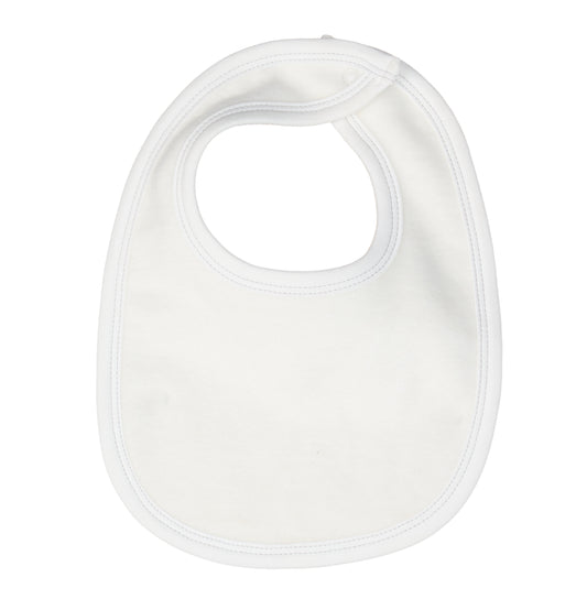Brushed Cotton Drooling Bib - Off White