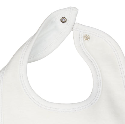 Brushed Cotton Drooling Bib - Off White